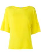 P.a.r.o.s.h. Sechiny T-shirt, Women's, Size: Xs, Yellow/orange, Silk/spandex/elastane