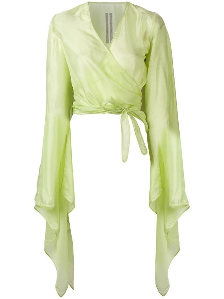 Rick Owens Bat Sleeve Blouse - Green