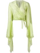 Rick Owens Bat Sleeve Blouse - Green