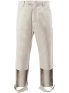 Delada Cut Out Belted Trousers - Nude & Neutrals
