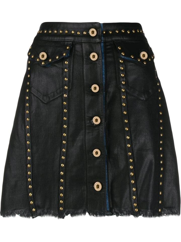 Versace Jeans Couture Studded Short Skirt - Black