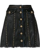 Versace Jeans Couture Studded Short Skirt - Black