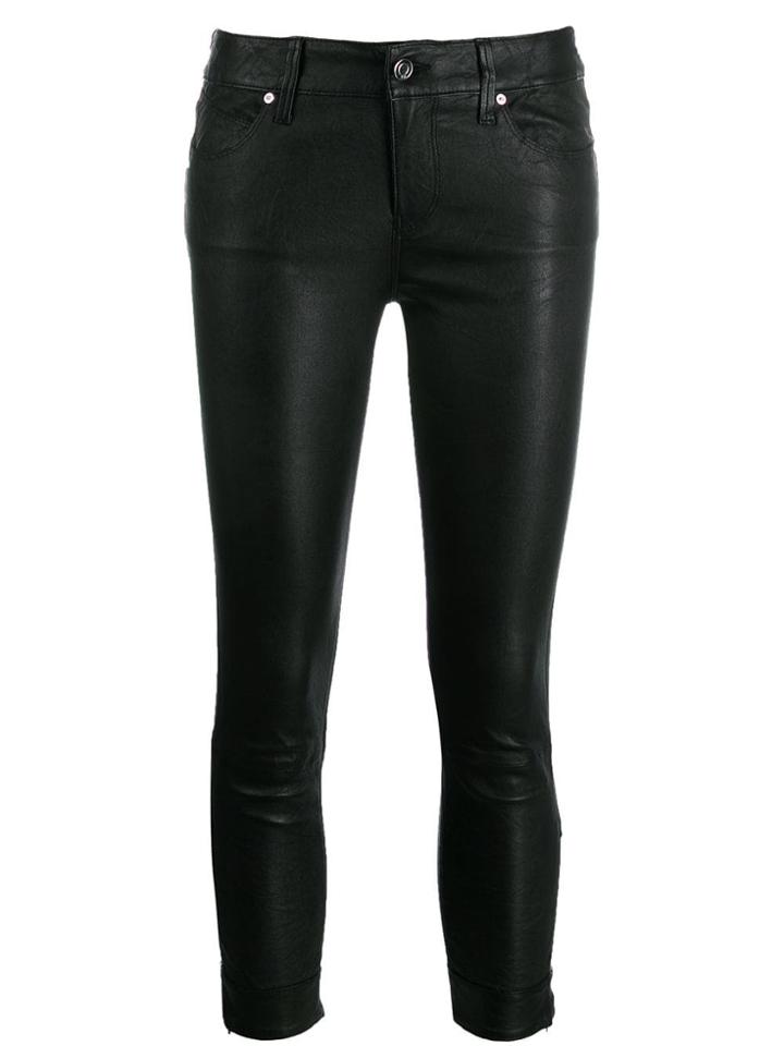 Rta Cropped Skinny Trousers - Black