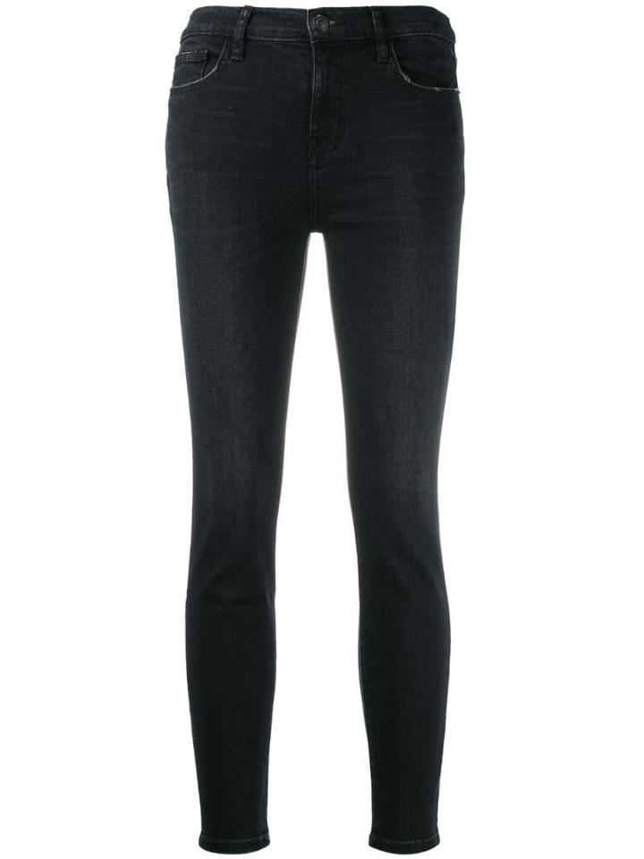 Current/elliott Mid-rise Skinny Jeans - Black