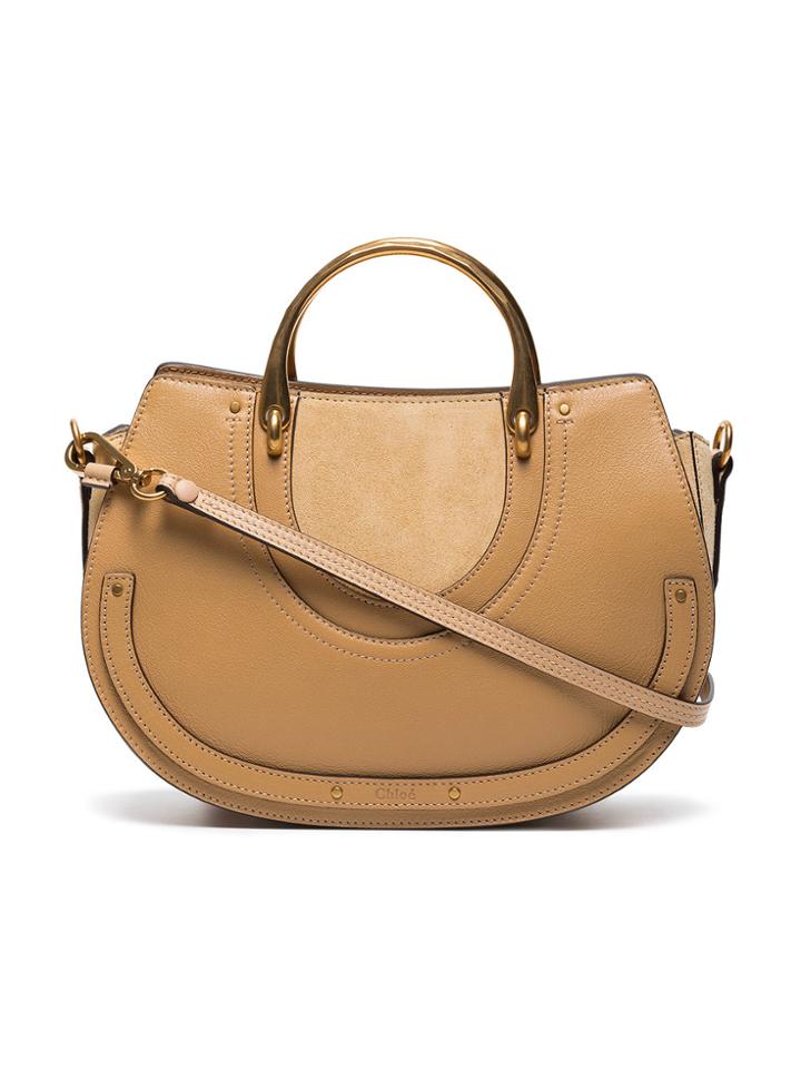 Chloé Beige Pixie Medium Leather Shoulder Bag - Nude & Neutrals