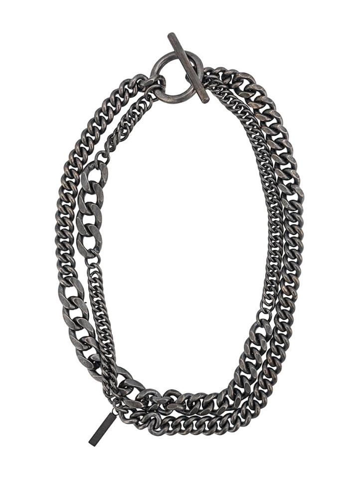Cedric Jacquemyn Double Chain Choker - Silver