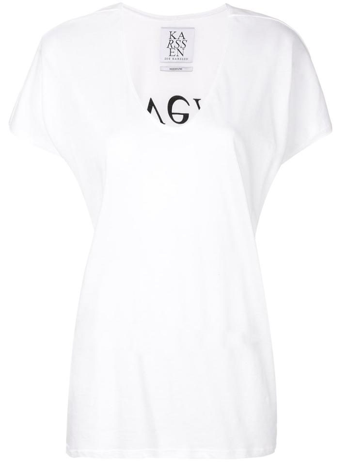 Zoe Karssen Love Print T-shirt - White