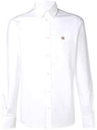 Maison Kitsuné Logo Button Down Shirt - White