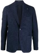 Tagliatore Woven Single-breasted Jacket - Blue
