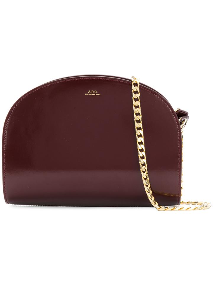 A.p.c. Half-moon Chain Bag - Red