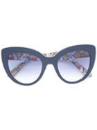 Dolce & Gabbana Eyewear Cat Eye Frame Sunglasses - Blue