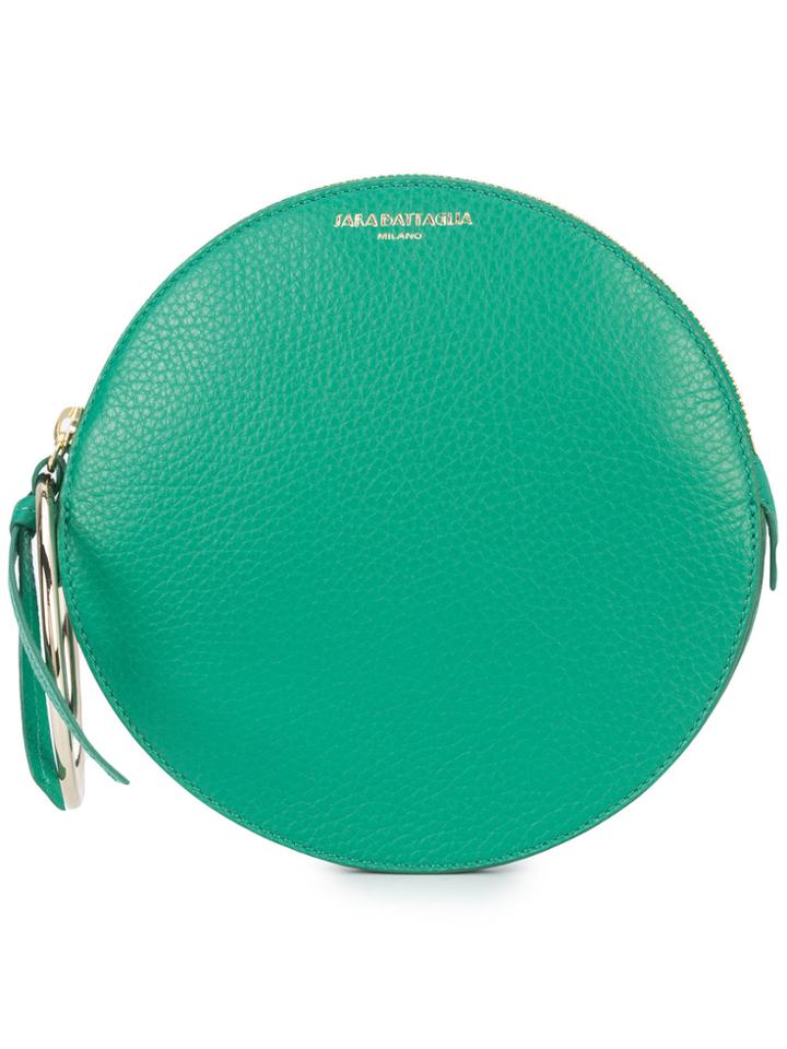 Sara Battaglia Round Clutch - Green