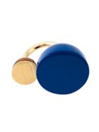 Marc By Marc Jacobs Cabochon Statement Ring, Women's, Size: 6, Blue, Brass/plastic