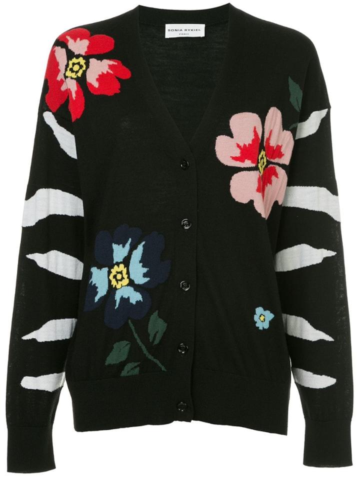 Sonia Rykiel Flower Cardigan - Black