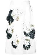 Derek Lam Embellished Skirt - White