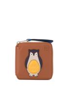 Loewe Owl Motif Zip-around Purse - Brown