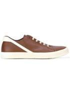 Rick Owens Contrast Stripe Plimsolls - Brown