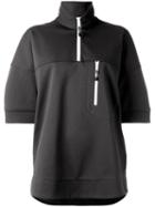 The Reracs Zip Front Shirt, Women's, Green, Cotton/polyester