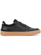 Stone Island Lace-up Gum Sole Sneakers - Black