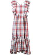 Ulla Johnson Freida Checked Midi Dress - Blue