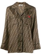 Fendi Motif Pattern Shirt - Black
