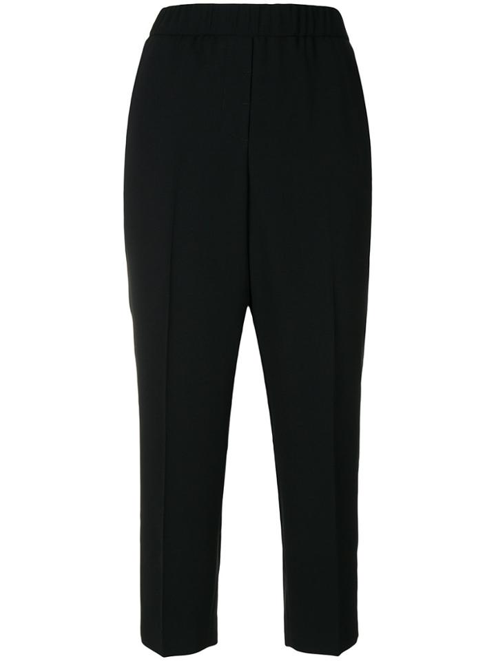 Peserico High-waisted Trousers - Black