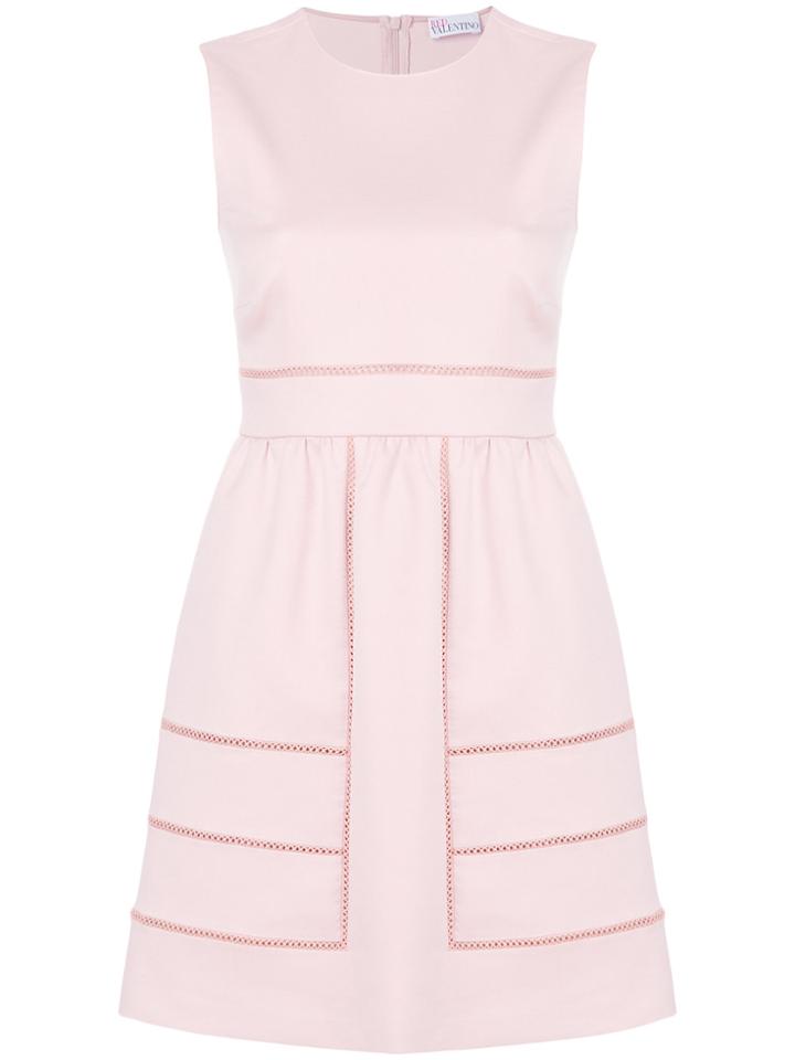 Red Valentino Panelled Empire Line Dress - Pink & Purple
