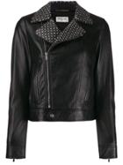 Saint Laurent Star Studded Biker Jacket - Black