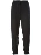 Ann Demeulemeester Ankle-tie Trousers, Women's, Size: 38, Black, Virgin Wool/cotton/rayon