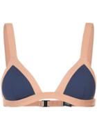 Onia Kamryn Triangle Bikini Top - Blue