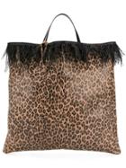 Danielapi Leopard Print Tote - Brown