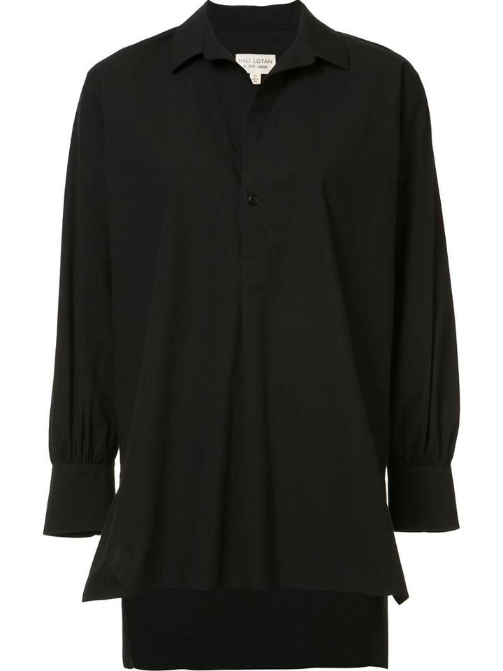 Nili Lotan Oversized Shirt, Women's, Size: Xs, Black, Cotton
