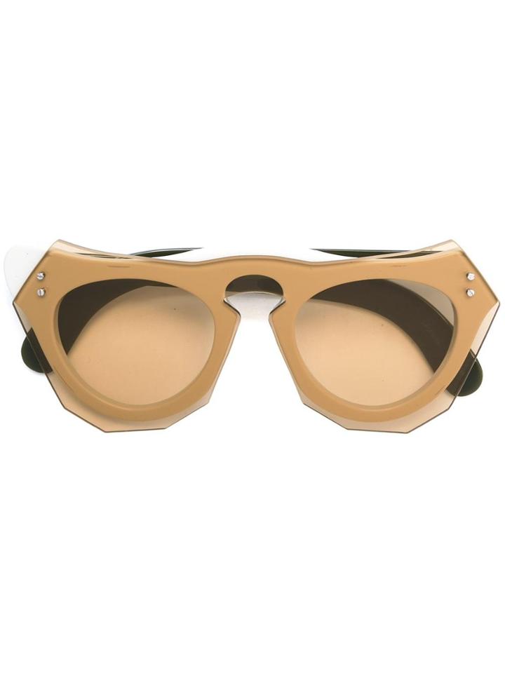 Marni Eyewear Cat Eye Sunglasses - Green