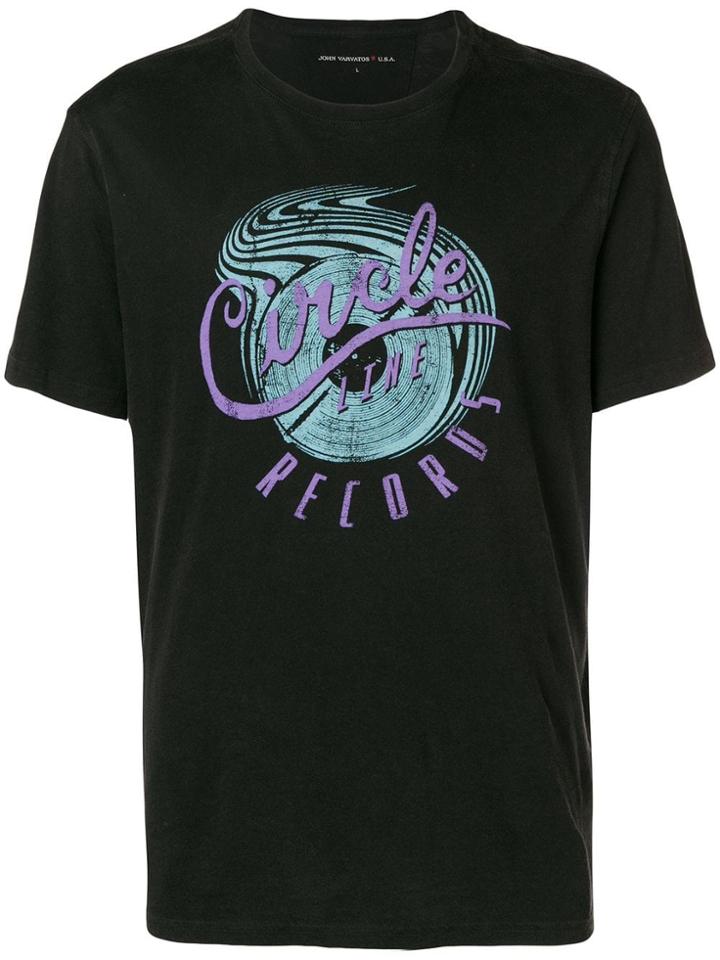 John Varvatos Circle Records T-shirt - Black