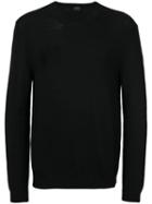 Jil Sander - Crew Neck Knitted Sweater - Men - Wool - 48, Black, Wool