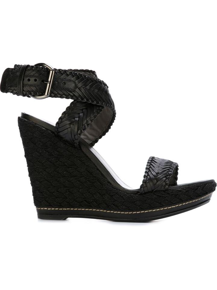 Stuart Weitzman Elixir Sandals, Women's, Size: 40, Black, Leather/cotton