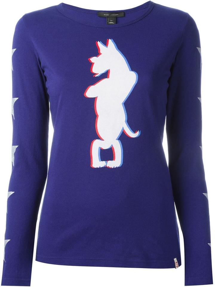 Marc Jacobs 'neville' Long Sleeve T-shirt