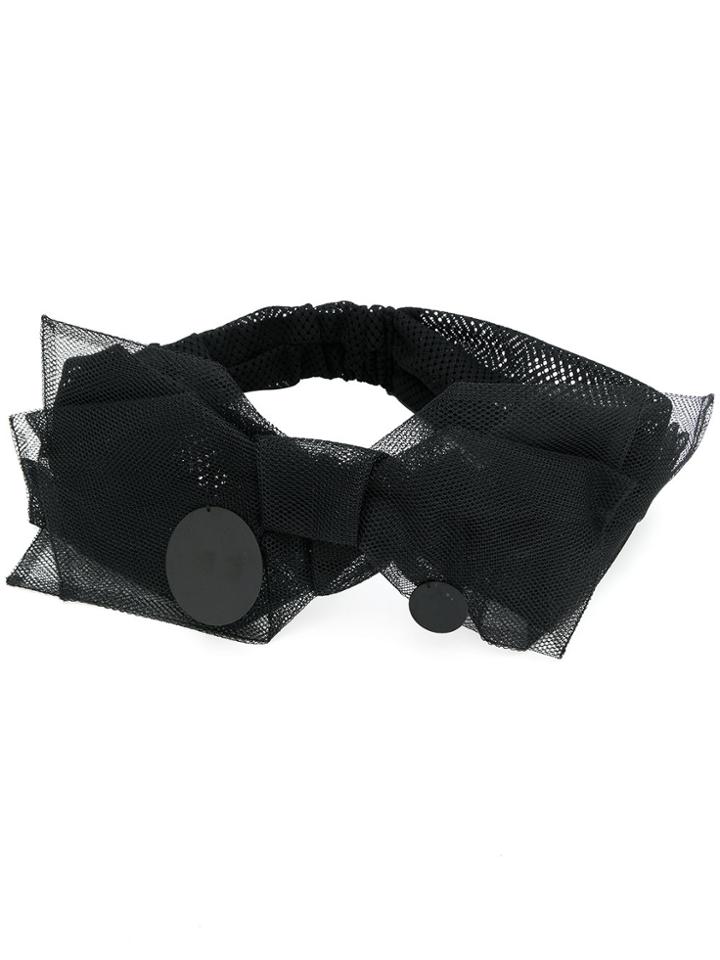 Ca4la Tulle Bow Headband - Black