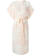 Simone Rocha Printed Belted Midi Dress