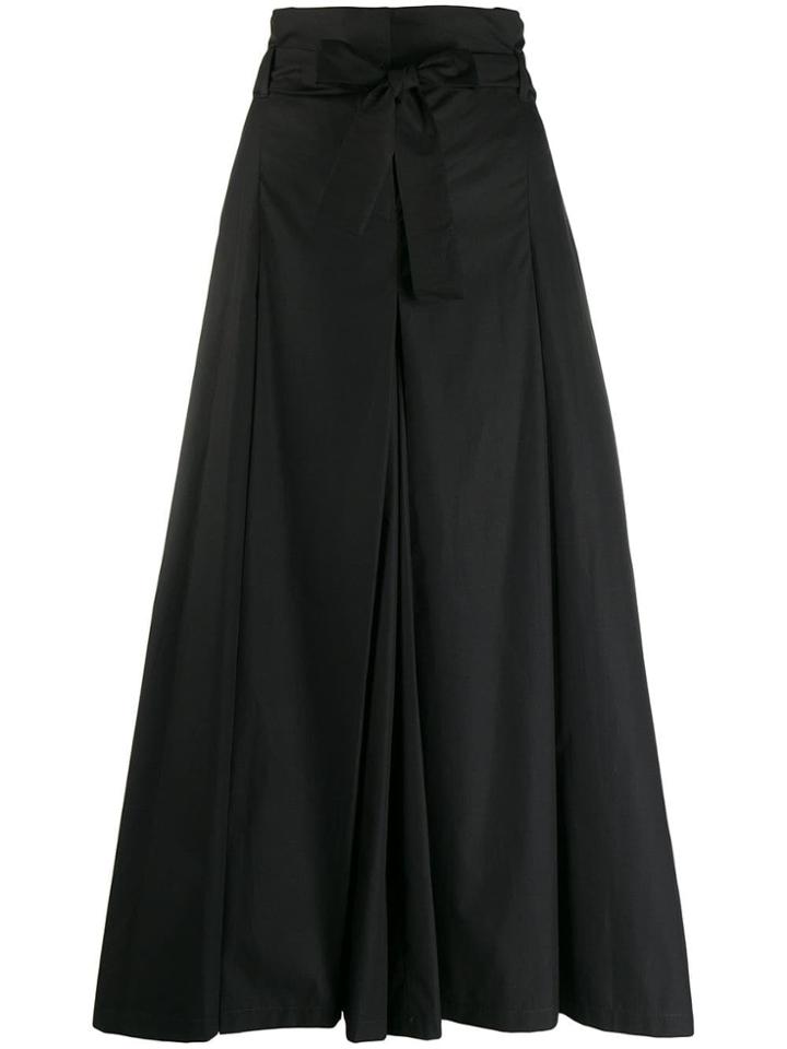 Max Mara Tie-waist Skirt - Black