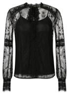 Talie Nk - Lace Shirt - Women - Polyimide - 38, Black, Polyimide