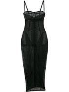 Dolce & Gabbana Sheer Mesh Dress - Black