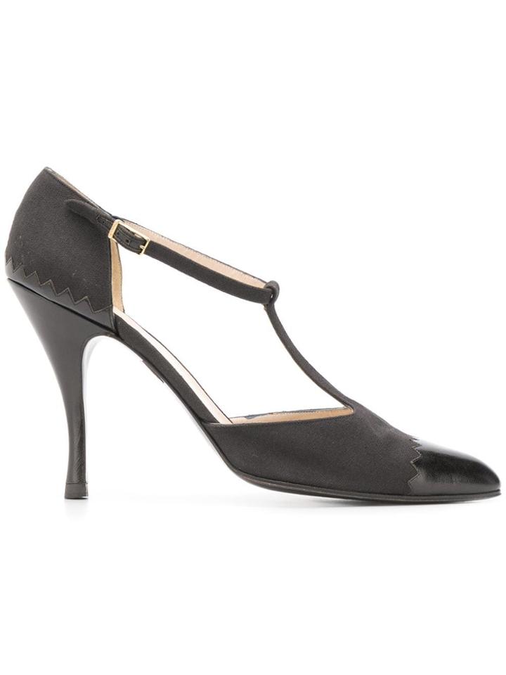 Chanel Vintage Buckle Fastening Pumps - Black