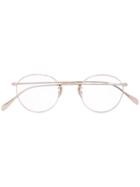 Oliver Peoples Round Frame Glasses, Grey, Metal