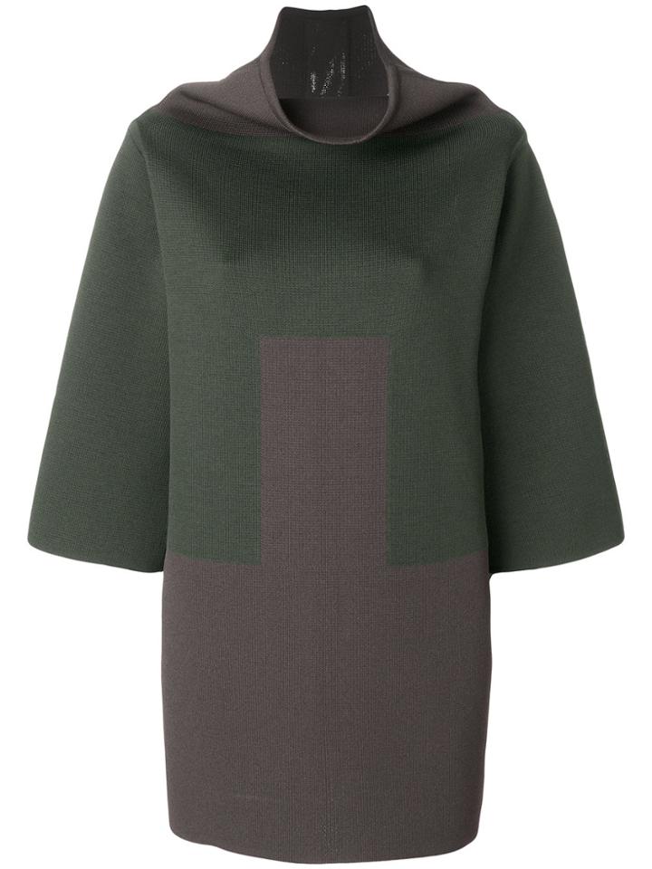 Rick Owens Two-tone Oversized Sweater - Brown
