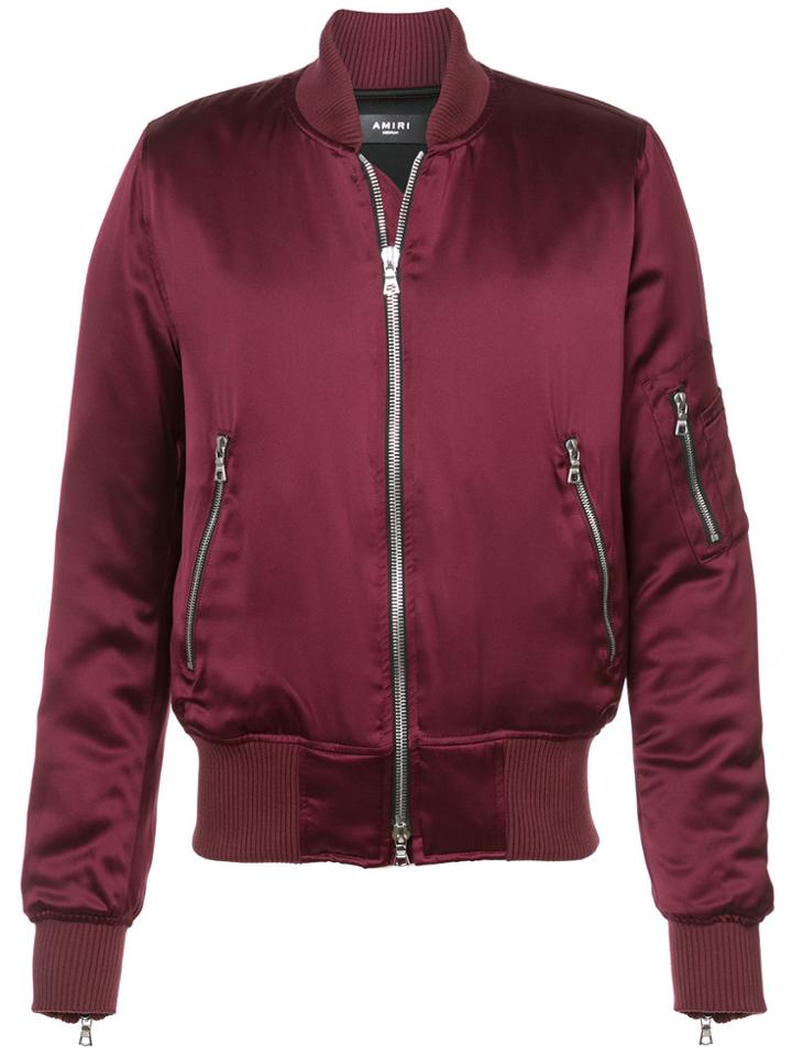 Amiri Slim Fit Bomber Jacket - Red
