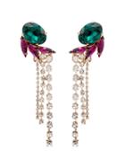 Anton Heunis Crystal Strand Drop Earrings - Multicolour