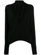 Pinko Lace Embellished Cut Out Sweater - Black