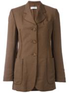 Dolce & Gabbana Vintage Exposed Seam Blazer, Women's, Size: 40, Brown