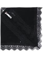 Twin-set Lace Detail Scarf - Black